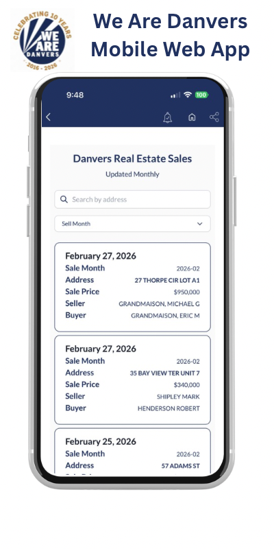 werdanvers's tweet photo. 📊 May 2026 Danvers Property Sales Report

27 properties totaling $37,688,000 were sold in Danvers in May. The highest sale price was $16,000,000 (Dick's Sporting Goods) and the lowest sale price was $325,000 (57 Sylvan Street).

🔍 View The Full Report On We Are Danvers here: https://t.co/5XjXFyAgRv