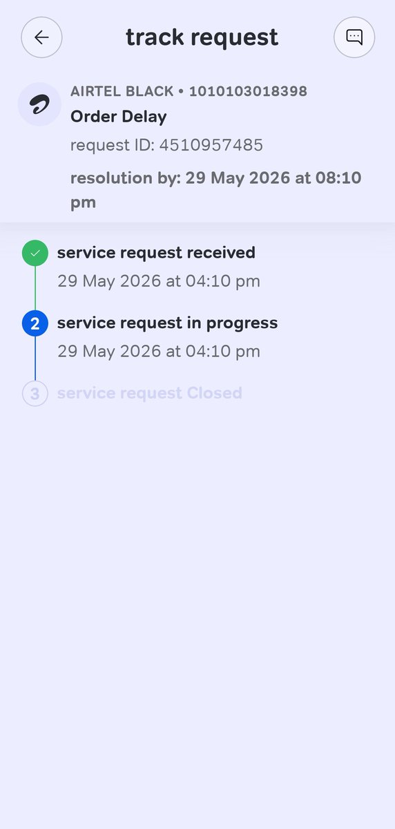 paritoshcs97's tweet photo. @Airtel_Presence This is past your resolution timeline. How much time am I expected to wait more? Worst and horrible experience! https://t.co/41Apmb952v