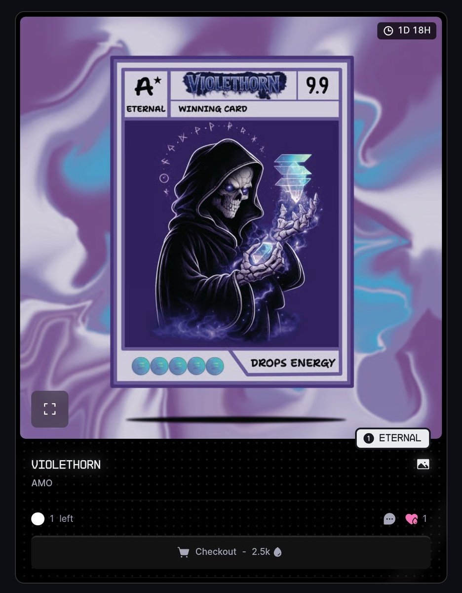AMO_250's tweet photo. Fresh drips are live!💧
Grab some "VIOLETHORN" energy directly from my @drip_haus store.
Don't sleep on these once they're gone from the shop, they're gone! 🚀
Shop the drop: https://t.co/wvAB64SdFA
#NFTs #DripHaus #ArtDrop #SolanaNFTs https://t.co/PD817gV8xa