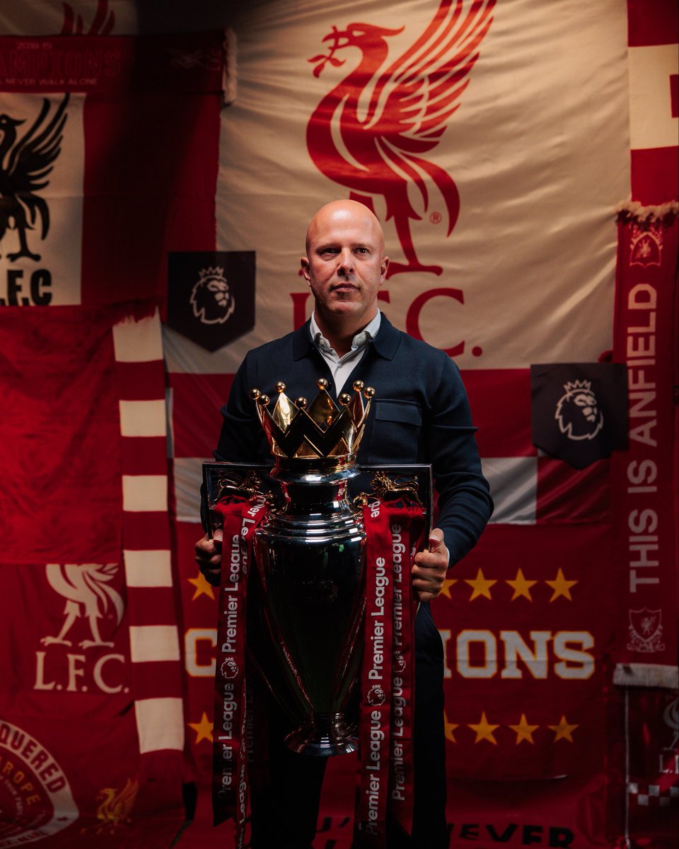 ekitikEraa's tweet photo. First Dutch man to win the premier league in his first try…..we will never forget you ARNE SLOT https://t.co/OEJd3eHYmQ