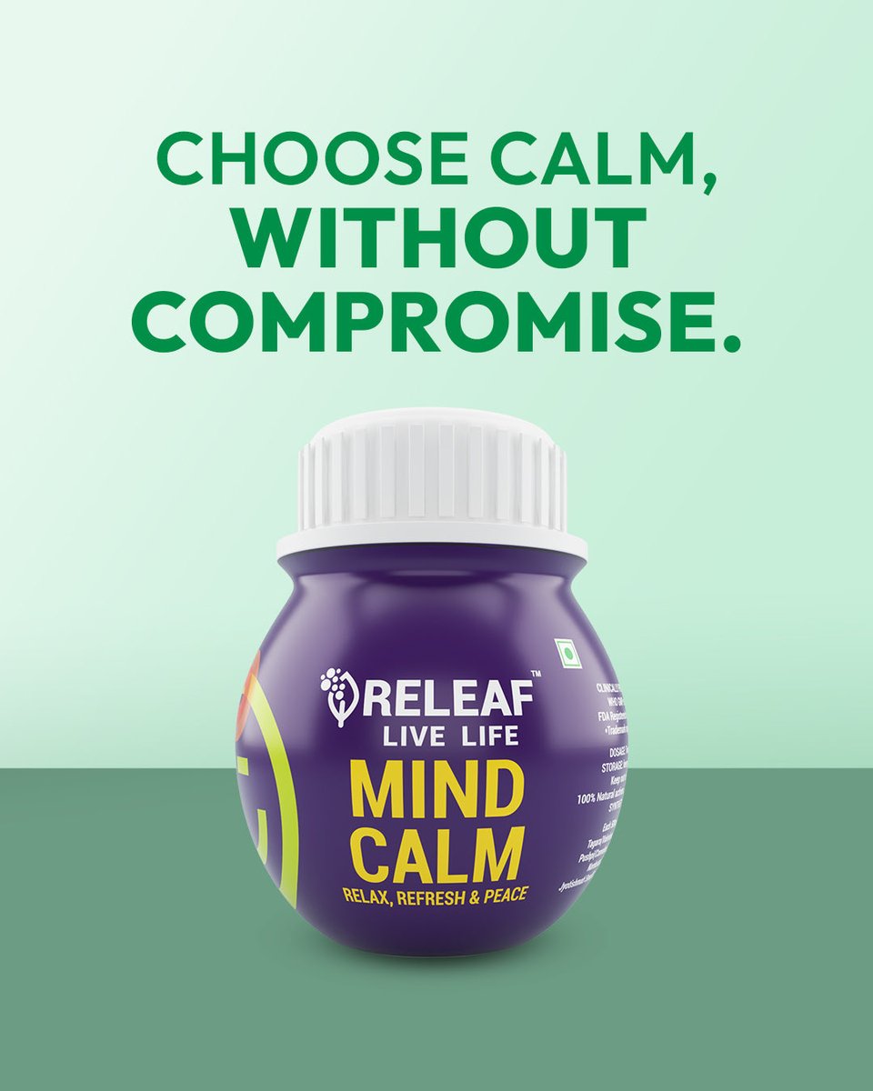 releafwellness_'s tweet photo. When restless thoughts and everyday stress start taking over, Releaf Mind Calm offers natural support that helps you stay calm, clear, and focused, without feeling drows https://t.co/moluqNzILs