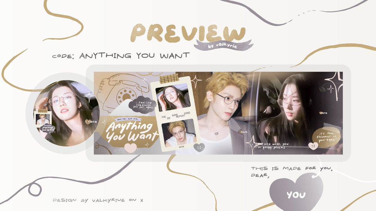 valkyriue's tweet photo. help repost? thank you ⭐️___⭐️

hi.. kenalan yuk sama 4 katalog baru valkyriue hehe :3 ada DROP DEAD 🎀, PLAYLIST 🎧, ORCHID 🌺, dan terakhir.. ANYTHING YOU WANT ☎️ yang bisa untuk ver. single &amp; couple 

semoga mentemen suka ya sama anak-anak barukuu. love u all 🥹🫶 https://t.co/iG1GYLqWMc