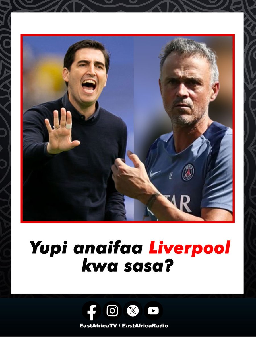 eastafricatv's tweet photo. Ni kocha yupi anaifaa Liverpool kwa sasa?
#Dodoso | #EastAfricaTv https://t.co/FXHSE7Tnr9
