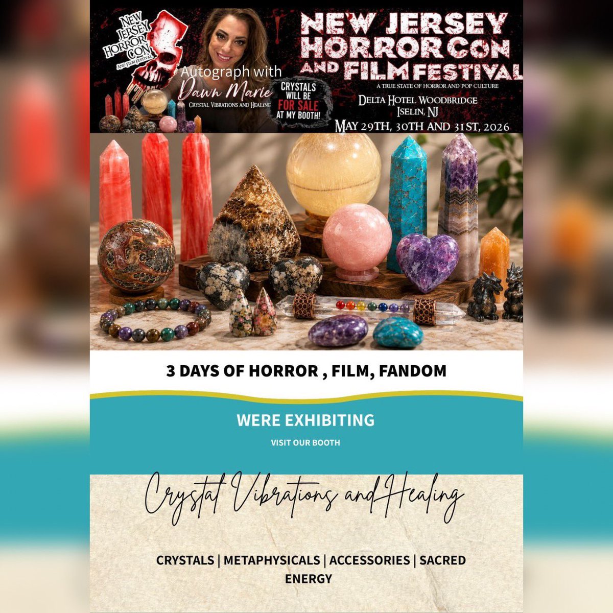 black_dahlia47's tweet photo. ๐โ๐ปMeet Dawn Marie + autograph opportunities
today!!!! @njhorrorcon
๐Delta Hotel Woodbridge | Iselin, NJ
๐๏ธMay 29th-31st
#NJHorrorCon #CrystalCommunity
@WWEDawnMarieECW https://t.co/Hb27yOS76T