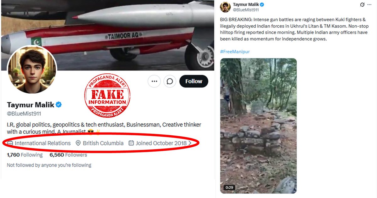 TLotha61614's tweet photo. ⚠️ Beware! Some foreign accounts aim to spread division and incite violence in sensitive regions. Always verify before sharing. Promote peace, law, and unity. #StayAlert #PeaceNotConflict #CriticalThinking #Manipur #Nagaland https://t.co/l9WrdOVIR4
