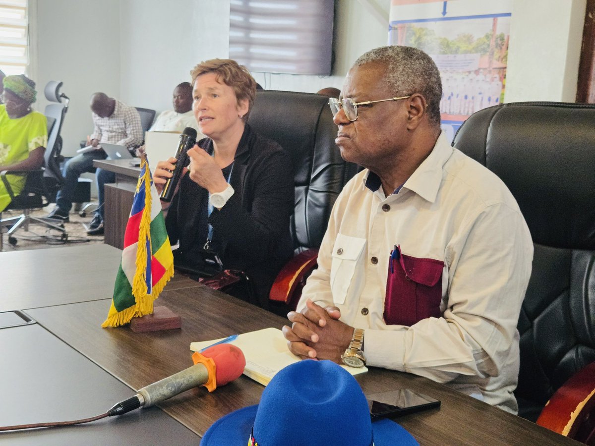 OMSCentrafrique's tweet photo. 🚨 Alerte à la maladie à virus #Ebola, souche #Bundibugyo 🦠

Près d’une centaine de participants prennent part à Bangui à une formation des formateurs sur la maladie à virus #Ebola, lancée par le @MSPCentrafrique avec le soutien de @WHO.

@OMS_Afrique @FA_Touadera @ProfJanabi https://t.co/DXXuZ39Rnz