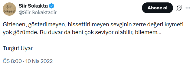 malumatfurusorg's tweet photo. "Turgut Uyar'ın da DEMEDİĞİ gibi ..."