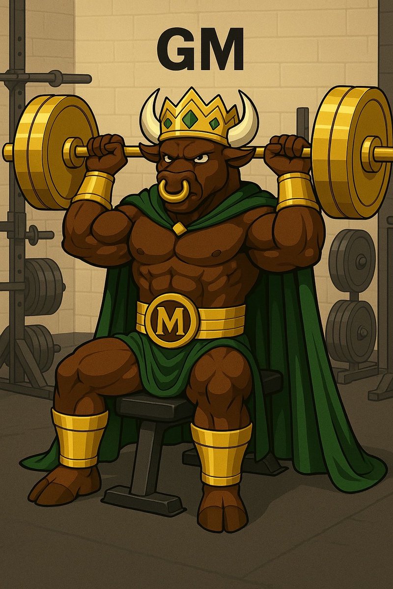 Midas_Minotaur's tweet photo. Gm #GoldenGang
Who is getting that early morning workout in today?
#KingofBulls $Midas #THEBaseBull https://t.co/IsxSifPLLz