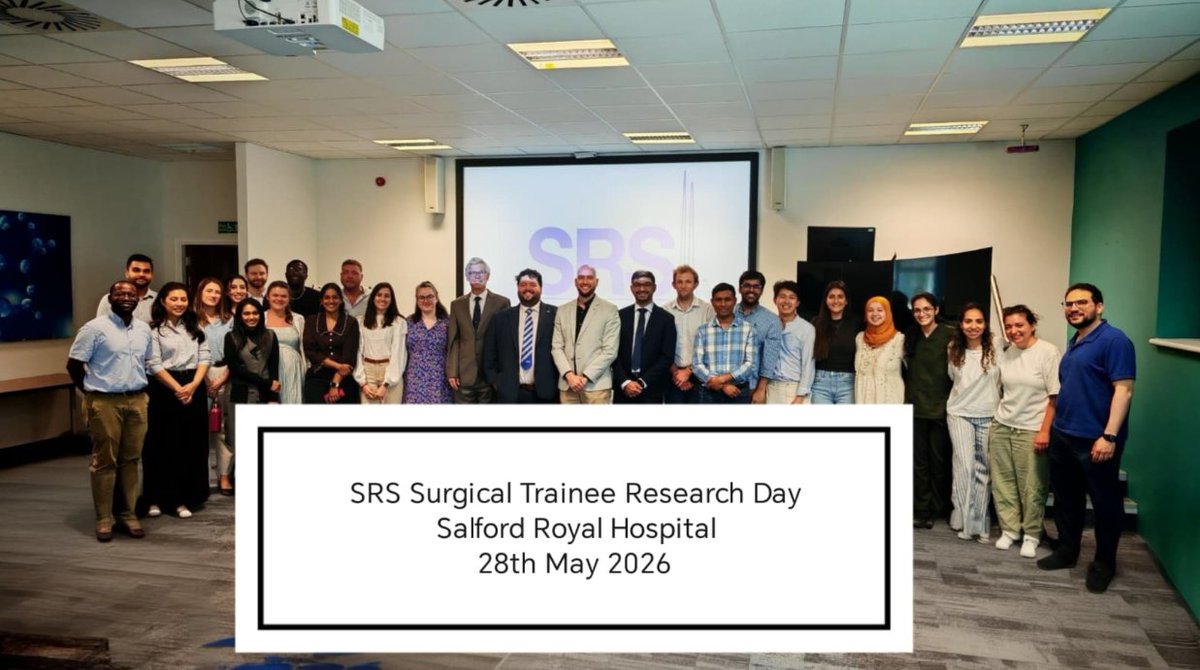 Khurram_Khan3's tweet photo. Fantastic to represent SRS at the North West School of Surgery regional teaching day!

A brilliant day of surgical education, with an excellent standard of presentations and real energy from the next generation of surgeons.

Great to see surgical research and training thriving. https://t.co/pH0ppKUfmx