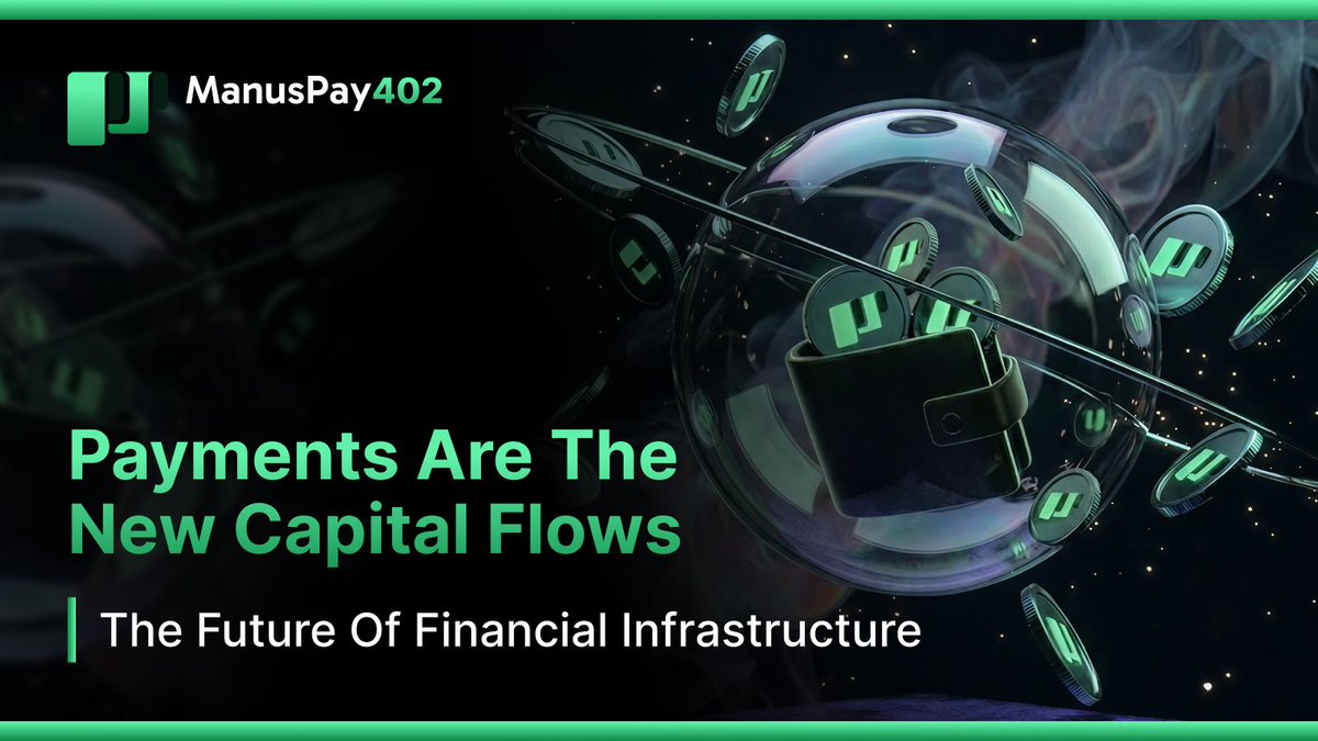 ManusPay_X's tweet photo. 💸 Payments aren't the end — they're the starting point.

#Manus402 turns every payment into a financial act:

🧠 AI routing · 📈 Automated yield · 🆔 Identity as credit

No dead capital. Every payment = yield.

🔗 Read more:
https://t.co/HhzocUbLwB

#PayFi #Manus402 https://t.co/YDrojNf4dW