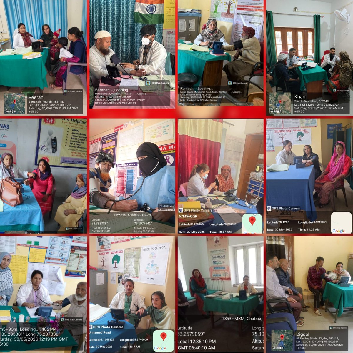 CmoRamban's tweet photo. On 23 May 2026, comprehensive NCD Screening Activities are being conducted across all health institutions of District Ramban, focusing on the early detection, prevention, and timely management of Hypertension 
@AkritisagarIAS @NHMJK5 @dhs_jammu @dcramban @DIPRRambandic @vikas2059 https://t.co/IMIgyqckoW