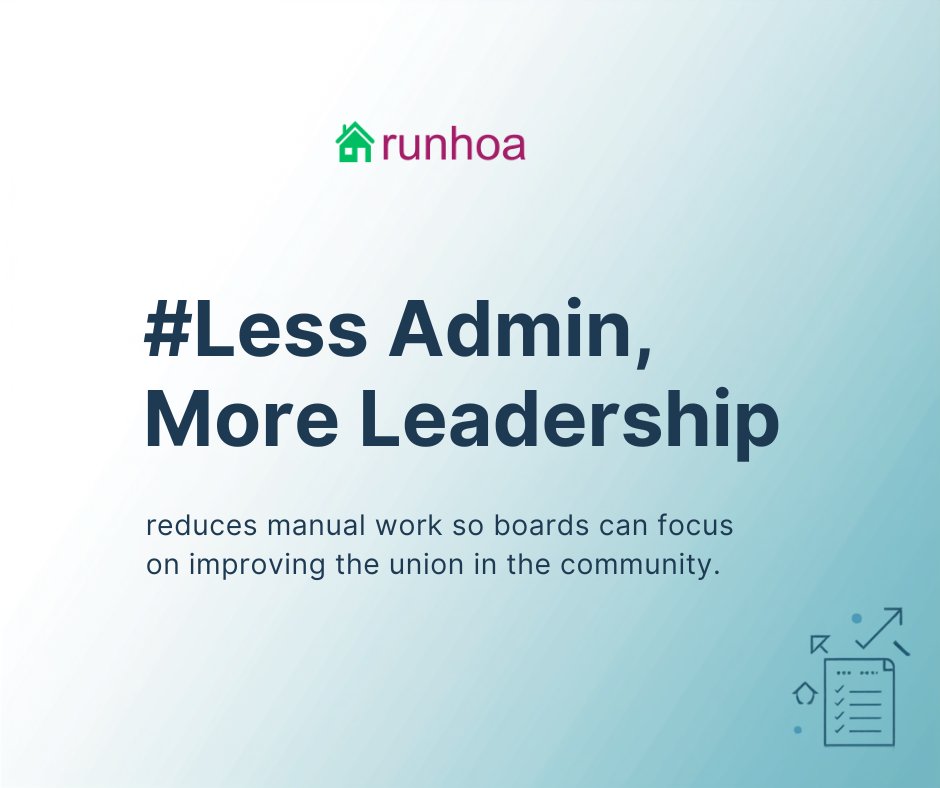 runhoams's tweet photo. 🎯 Less Admin, More Leadership
RunHOA reduces manual work so boards can focus on improving the community.
 #HOA  #RunHOA
#HOAManagement #CommunityManagement #CondoManagement https://t.co/vCe8yWVL59