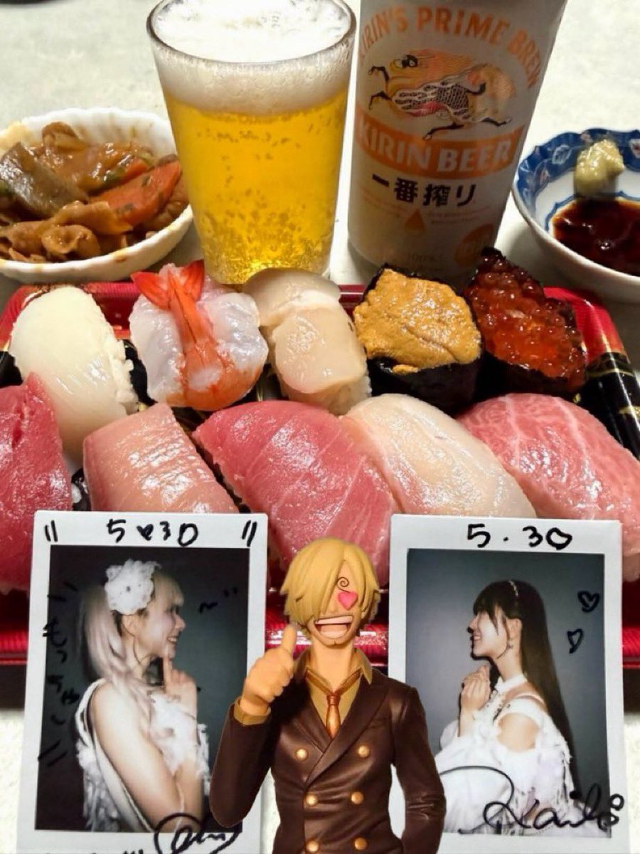 moichi1020's tweet photo. ·
🌈推しごと✨️終わりの😋至福の一杯🍺

☀️今日の気温より熱い❤️‍🔥熱視線 にメロメロです.ᐟ.ᐟ (ෆ  ̫ ෆ)💦
💜雪乃椛鈴 ちゃん💜
🤍本気すず ちゃん🤍 🌈リンセント✨️

🍣すし🍣寿司🥰推し寿司🐷もつ煮込み
🍺ビールで＼😋かんぱーい🍻／
#おうちごはん #X晩酌部 
#ツイッター晩酌部 #Twitter晩酌部 https://t.co/UeuuYZ0Os9