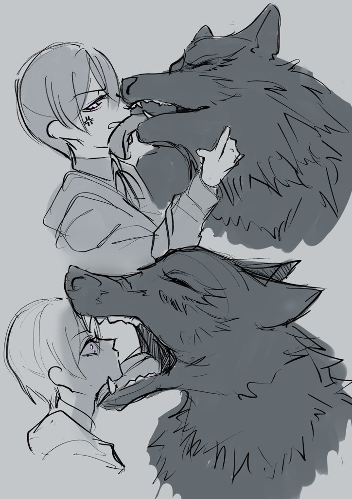 kitune__24's tweet photo. Sebastian🐺 https://t.co/0pnLCnplXY