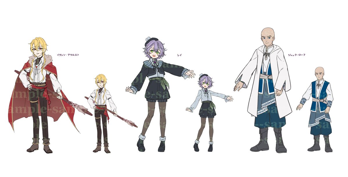 Supeka_S_'s tweet photo. 【お仕事報告】
大槻奏斗 様 作『ドルイドの遺言』にて
キャラクターデザインを担当させて頂いております🍀*゜

イヴァン、レイ、ローフの姿を公開です！

作品はこちらから
↓↓↓
https://t.co/pVwHoLYZ1p https://t.co/egINIX5xId