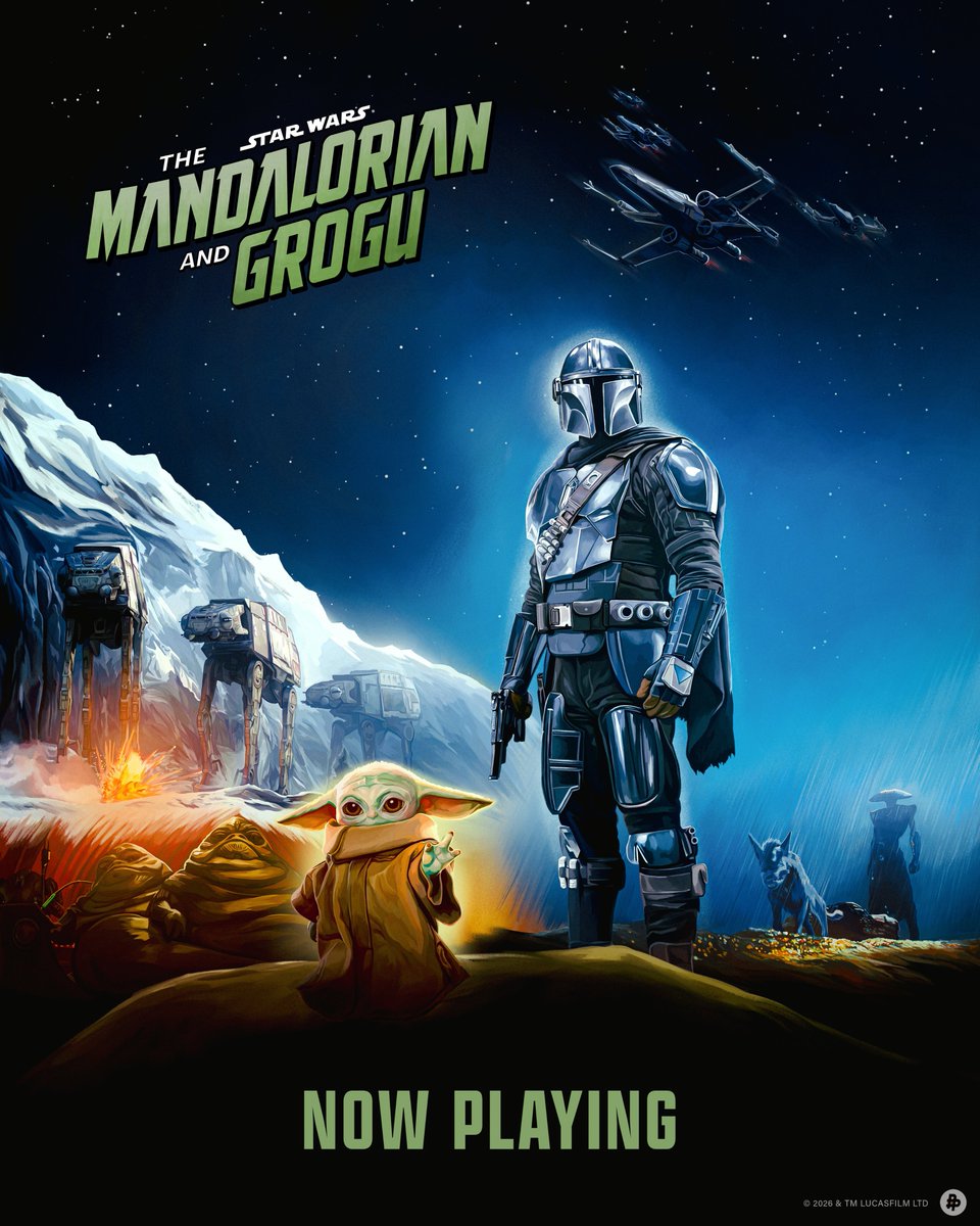totalfilm's tweet photo. These beautiful illustrated posters for The Mandalorian and Grogu remind us of the artwork for the original Star Wars trilogy 🌟

The Mandalorian and Grogu hit cinemas last week, have you seen it yet?

📷: Andrew Swainson, Cryssy Cheung, Sophie Cowdrey, SzarkaArt https://t.co/GDHVwr10XY