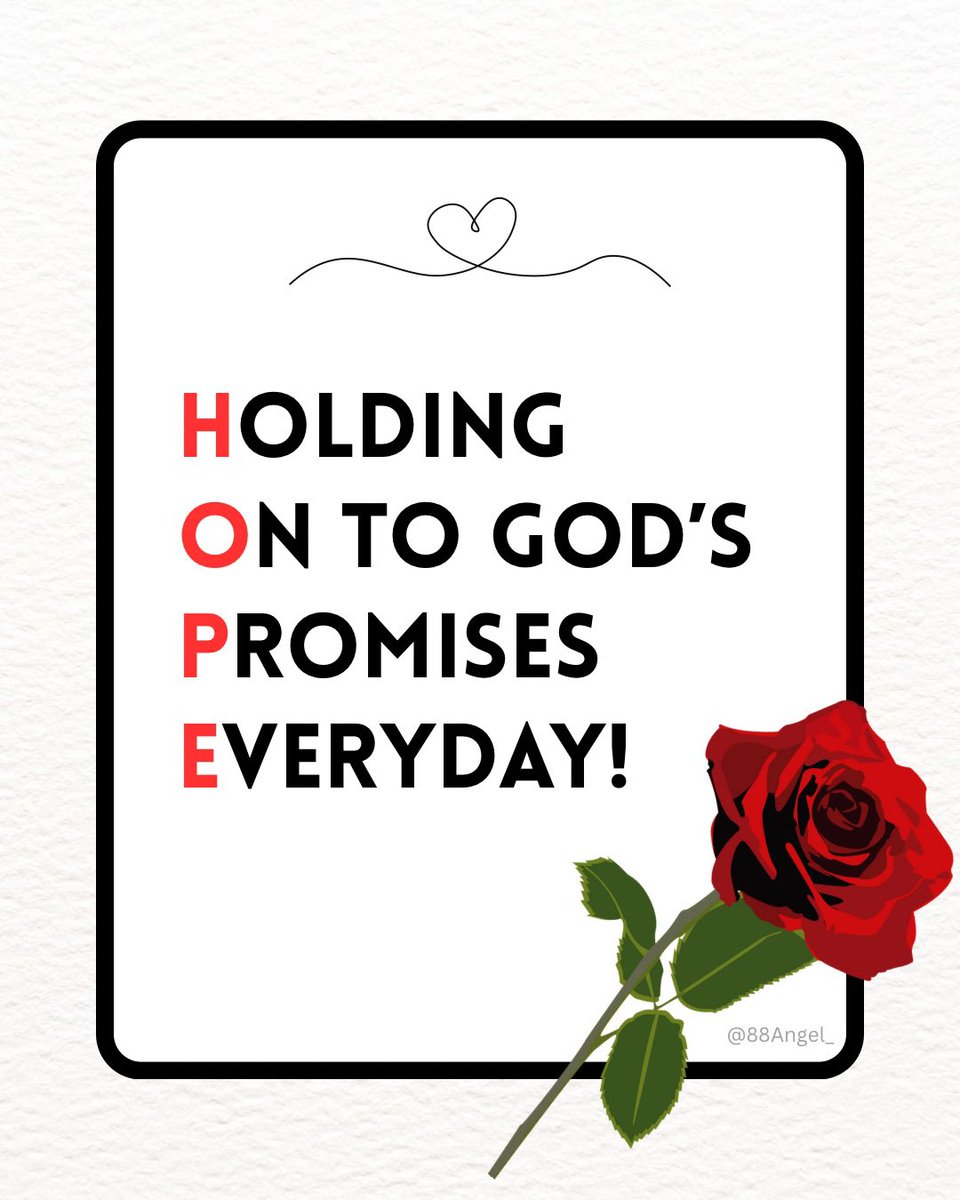88angel's tweet photo. HOPE.. holding on to God’s promises everyday! #saturday #quotes #quote #inspiration #motivation https://t.co/3ym9n93BnV