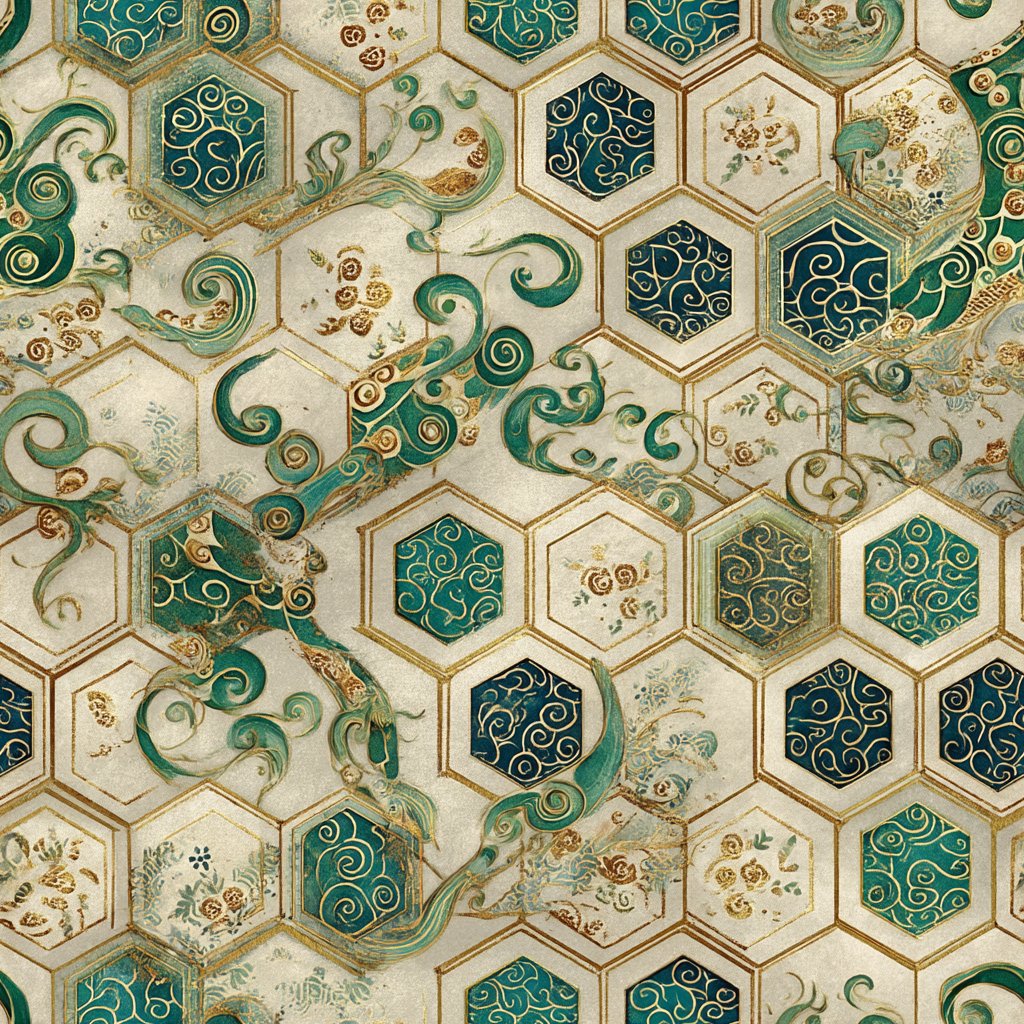 emptyprotocol's tweet photo. Ideal for planners and gift-wrap projects. #japanesepattern #luckyhexagons  High-res images available here. https://t.co/tyiZHnYnjw https://t.co/0CmmWGJUMI