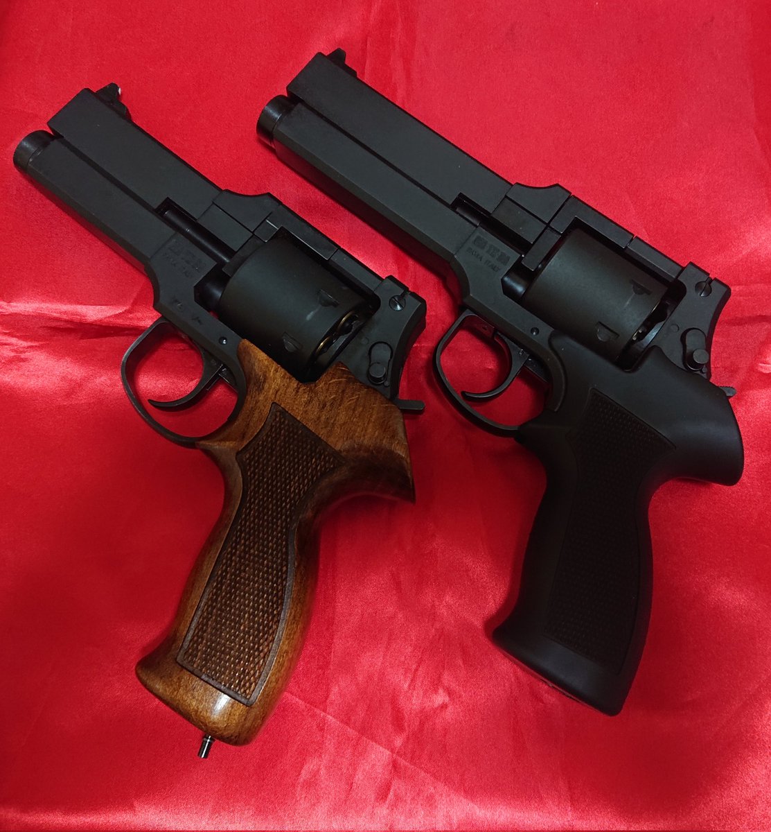 guyverzero1973's tweet photo. まあ、生えた訳で
競技用に、カスタムした4inchと比べると、箱出しに対しかなりやらかしてる事が判明
5inchは反省を活かして慎重な調整をしよう
ちなみにモデル名、正確には
マテバM2006だって知ってました？ https://t.co/3mfphCHBio