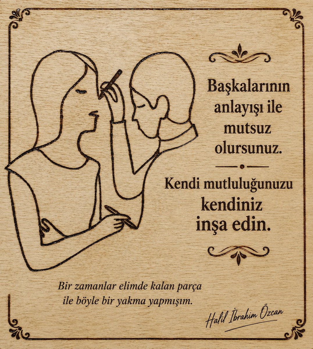 ipramnet's tweet photo. Başkalarının anlayışı ile mutsuz olursunuz. Kendi mutluluğunuzu kendiniz inşa edin. https://t.co/NhOclEm5R5