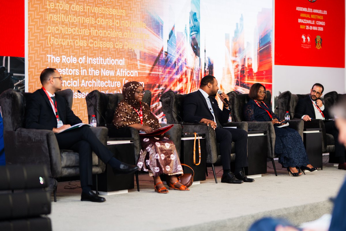 Groupe_AfDB's tweet photo. En marge des #AfDBAM2026, le Forum africain des Caisses de dépôt a salué la Nouvelle architecture financière africaine pour le développement (#NAFAD), lancée par le @Groupe_AfDB pour contribuer à mobiliser les vastes ressources intérieures de l'Afrique au service de la transformation du continent : https://t.co/yZGtnrq7Jz
