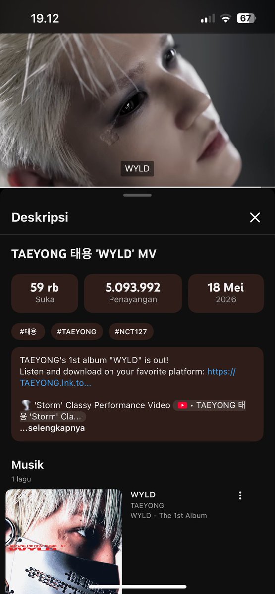 lbubuty's tweet photo. @cookie_peachie TAEYONG WYLD Out Now
#TAEYONGgoesWYLD
#WYLD_태용이의_마스터피스 https://t.co/aiQjnQCd0z