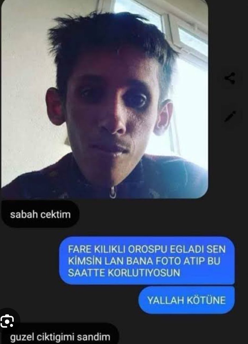 furkanneee's tweet photo. @TheRessammania @dizzysparklee 190ım da kapkarayım ben esmerin tanımı benim https://t.co/8SDNlrXj52