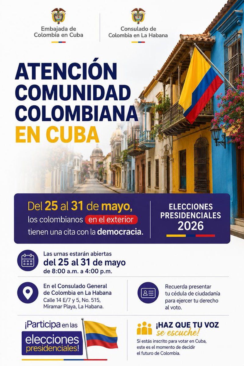 EmbaColCuba tweet picture
