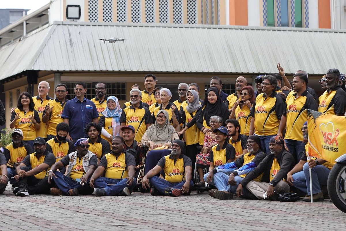 drarasu71's tweet photo. As President of the Malaysian Medical Association, I was honoured to join the Ride for Hope 2026 programme in conjunction with World Multiple Sclerosis Day. 🧡

Together with patients, caregivers, healthcare professionals, advocates and more than 30 superbikers, we raised awareness of Multiple Sclerosis and reaffirmed our commitment to supporting those living with the condition.

My sincere appreciation to the Rotary Club of Klang Valley, Rotary Club of Klang Central , Multiple Sclerosis Society of Malaysia and Malaysian Society of Neurosciences, sponsors, volunteers and participants for making this meaningful initiative possible.

Awareness must lead to action, support and hope.
@Rotary