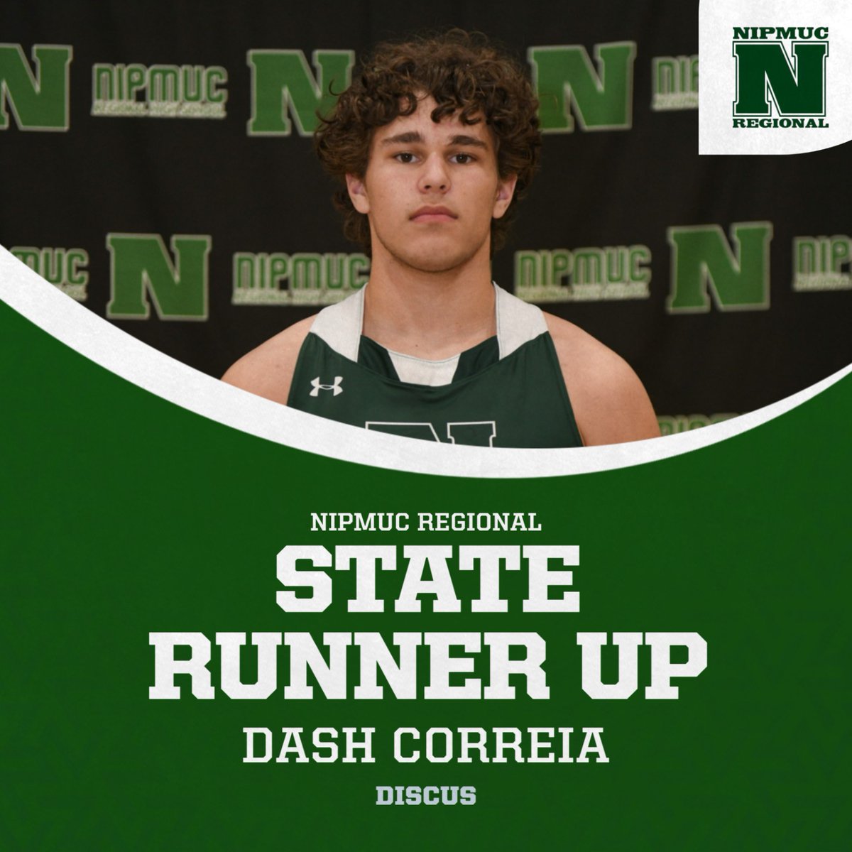 NipmucAD's tweet photo. Congratulations to Dash who was the runner up in the Discus at the Div 5 state championship https://t.co/hSfI53U4BI