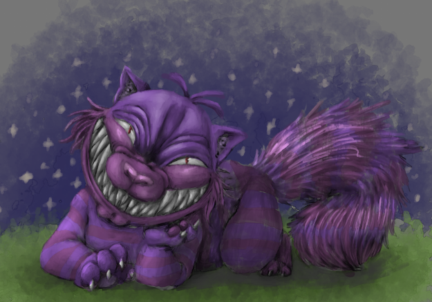 LilSlippyArts's tweet photo. i was testing a form of paint, and it's what i made
cheschire cat https://t.co/ZLlkxIGayq