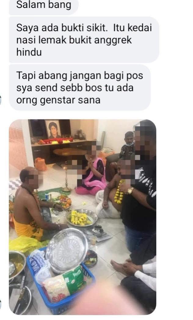 BendiTheBagak's tweet photo. Macam biasa. Hindu tunggang Islam untuk buat duit. Siap ada gangster lagi.

Kami takde masalah pun penganut agama lain nak buat restoran yang nak dapatkan duit orang Islam. Tapi make sure Halal dan be honest.

Kita Muslim pun marah sama Muslim yang tunggang agama utk bisnes. https://t.co/XoMzrNgv2A