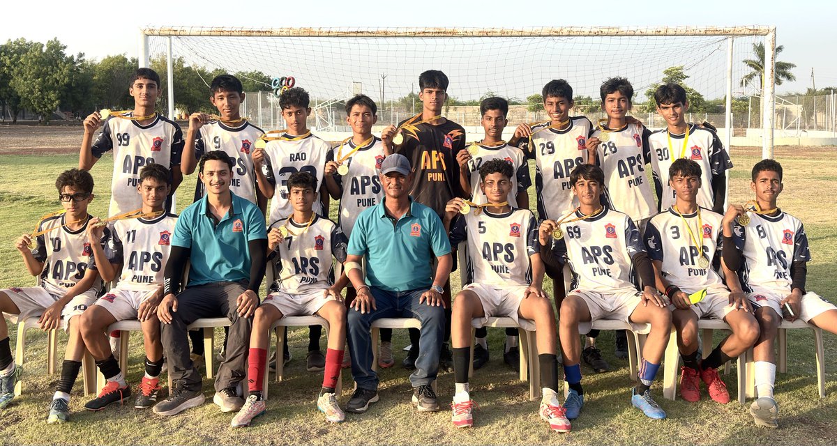 apspune01's tweet photo. “APS Pune: Where Effort Transforms into Victory”.

With unwavering determination, teamwork and sporting excellence, APS Pune proudly emerged victorious at the CBSE South Zone Pre-Subroto Cup Football Tournament 2026. https://t.co/5NV9S86aJO