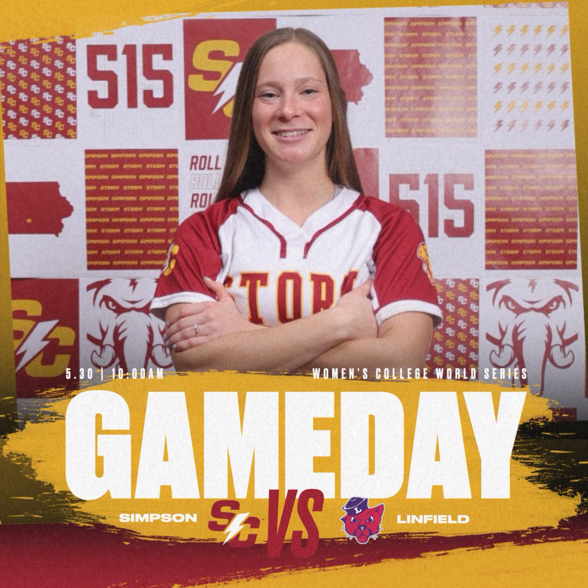SCStormSoftball's tweet photo. Rise and Shine ☀️ It's time for more Storm Softball!

🆚 Linfield
🕒 10 a.m. CT
🏟️ Moyer Sports Complex
📍 Salem, Va.
📺 https://t.co/Er2OqVl2Cx

#d3sb https://t.co/Syc56stb73