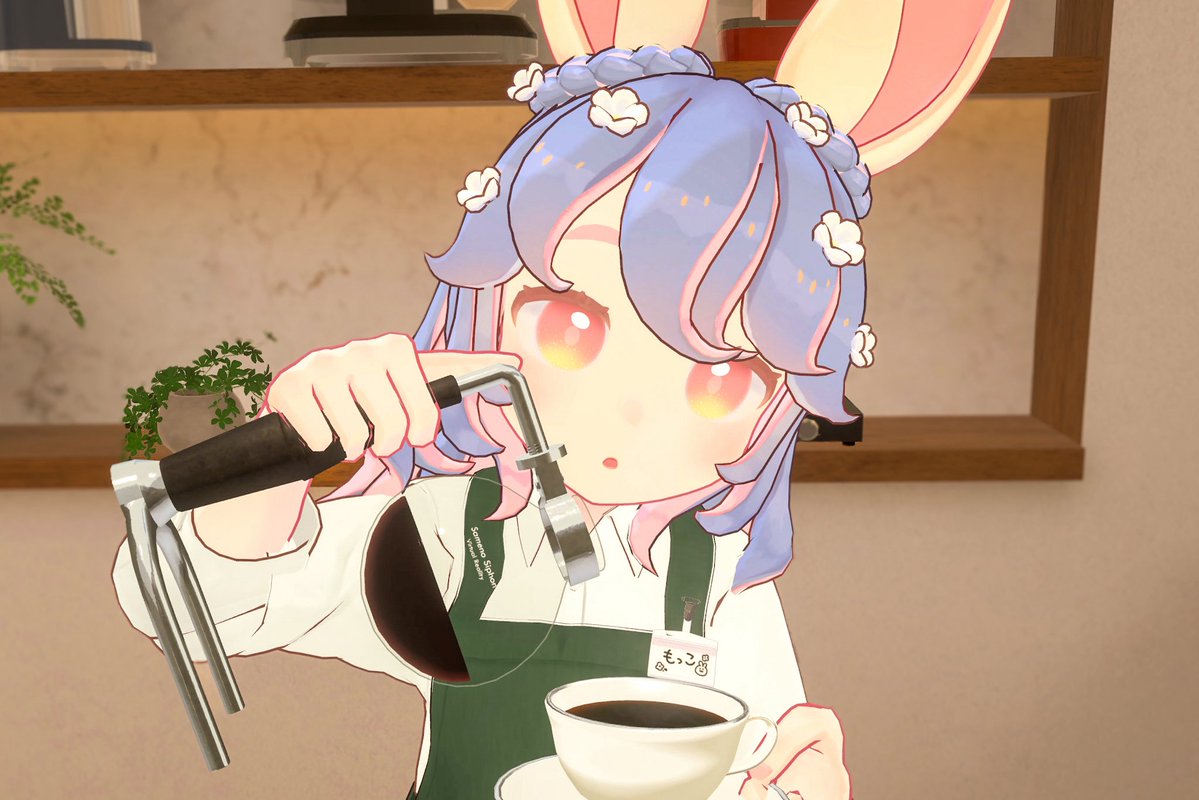 _mocco_VRC's tweet photo. 今日22時から！
タルトタタンちゃんの姿で出勤します🐰🍎
途中入退場自由なカフェなのでふらっとお茶しに来てね https://t.co/otb1NRfeDY