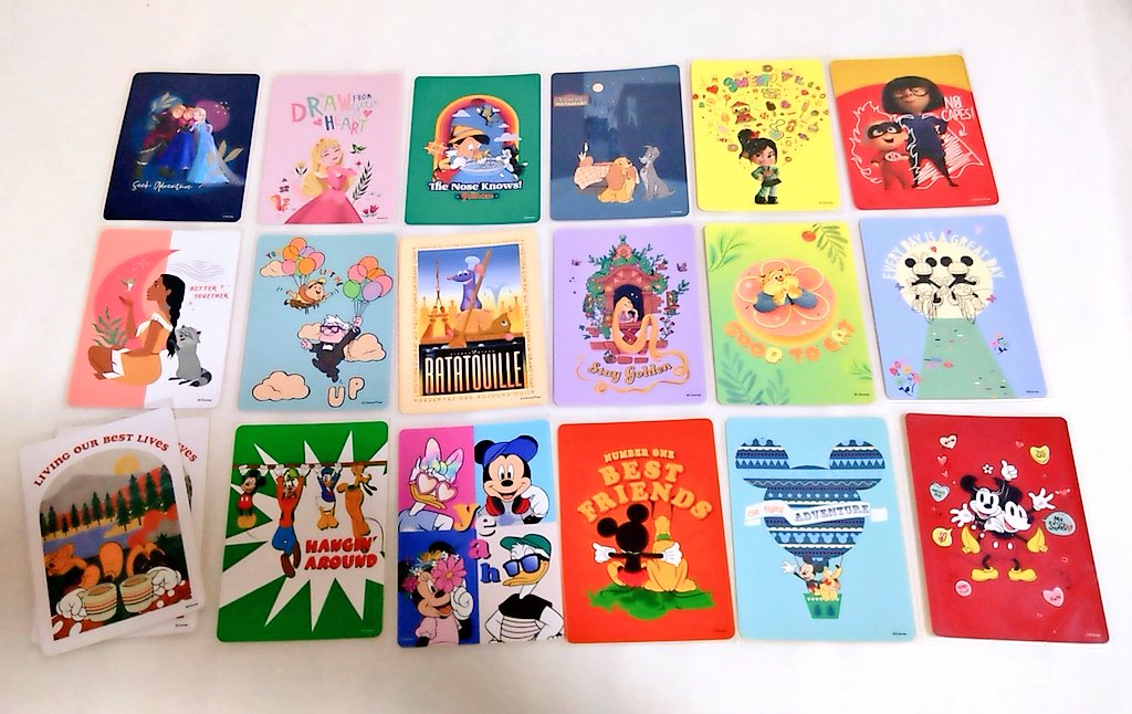 fbj751's tweet photo. 交換・譲渡 ディズニーストア じゃんけん あいこ カード
譲▷画像１〜３
求▷画像４
郵送交換希望です📮ドナルド90周年カードは¥100/枚+送料でお譲りも可能です。検索からでもお気軽にお声掛けください！よろしくお願いいたします🌷
#ディズニー
#ディズニーストア
#じゃんけんカード
#交換 https://t.co/qwx7PZMMHP
