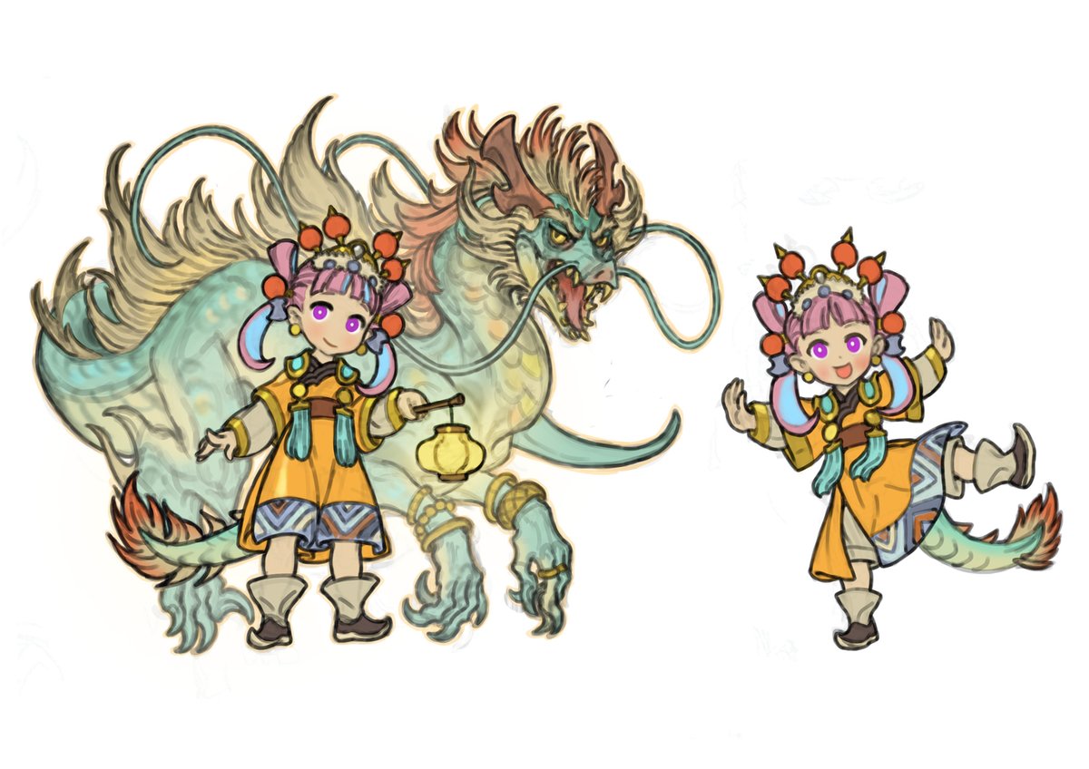 _nasaru_'s tweet photo. プロジェクトの始まりに参加したのでいろんなアイデアのスケッチが必要だったので、描いた中国風のキャラです。資料を探しながら中国の衣装デザインの美しさに改めて感動した記憶があります。＾＾
　プロジェクトは残念ながら進まなかったので、このように公開してみます。😂 https://t.co/43hXAfDfbo