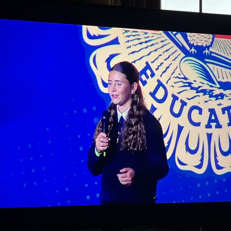 392Usd's tweet photo. Bulldog nation!  Did you catch Stormy on stage reciting part of the FFA creed after her 2nd place finish in Creed Speaking this week?!  What a proud Bulldog moment! https://t.co/jUC6GIiboy