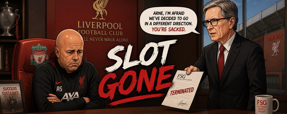GeoCRYPTO22's tweet photo. Arne Slot officially sacked by Liverpool !! 

$Slot live now 

Cs23tVLwCvjsczReynX3ixfyuYDHbsWHcqFrrczXpump

#LFC #Arneslot #Slot #Memecoin https://t.co/kbaPHrFUds