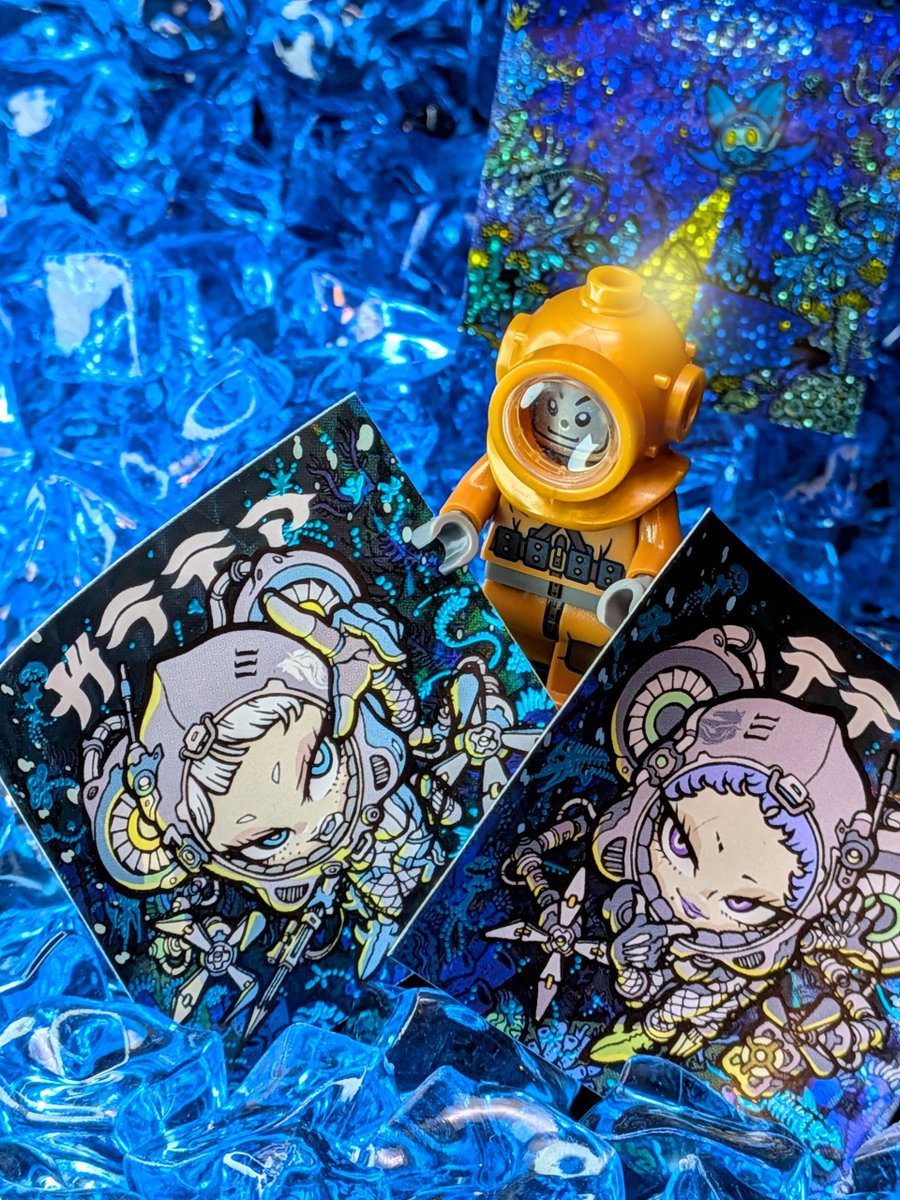 mitakinosora's tweet photo. 深海人魚捕獲レースの始まりだとか？！
＃自作シール
＃モジャイドス https://t.co/9bvVIJ7JP1