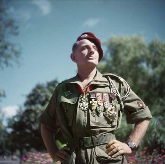 CaperaPierre's tweet photo. @VoicesofWW2 Koenig is the last one but the general Bigeard should also have been made a Maréchal de France. He went from being a first-class private, and he climbed the ranks until he became a general. He accompanied his men at the most dangerous moment of the battle. "Bruno" is a legend. https://t.co/gbZbfWiVl2