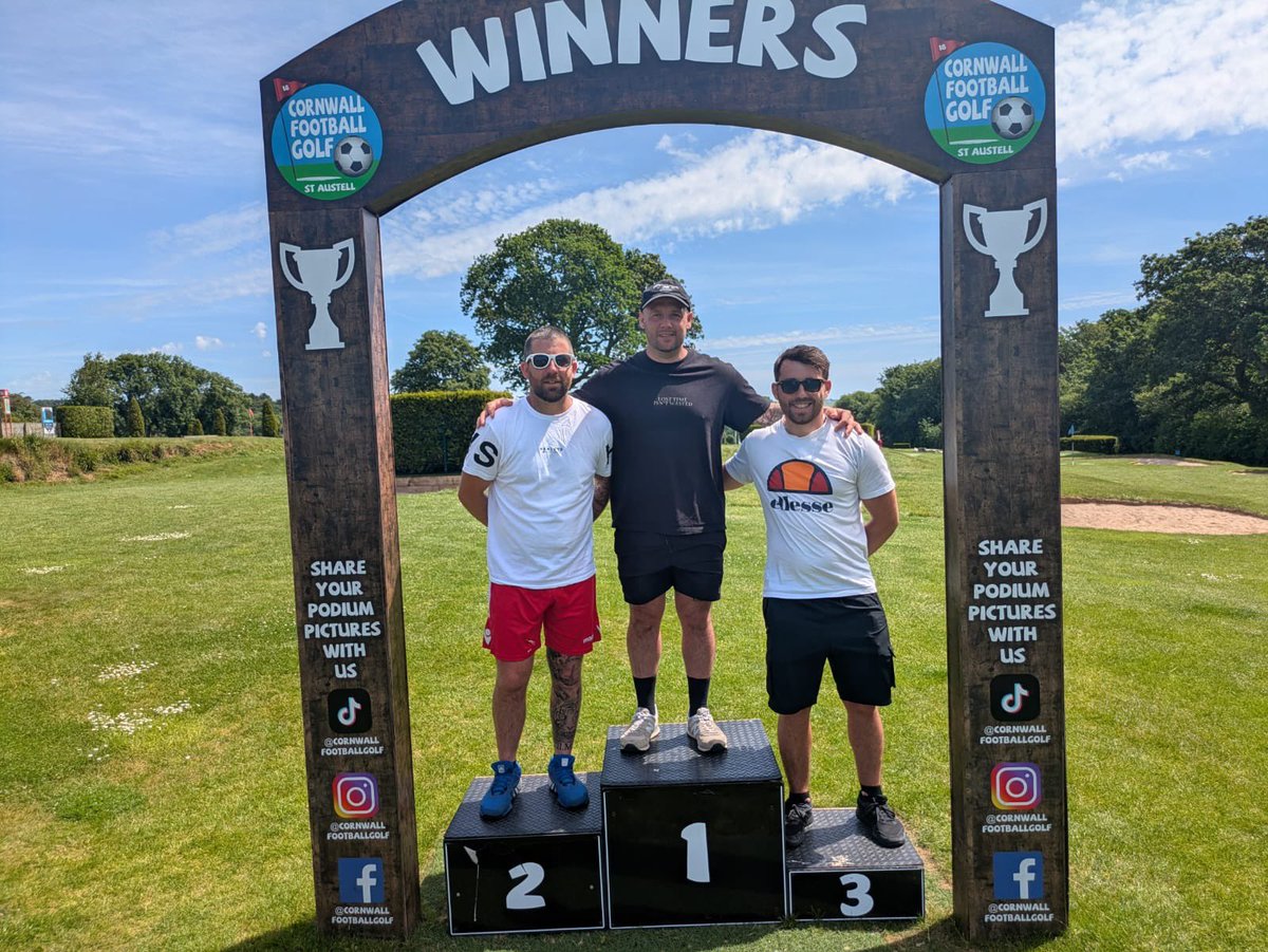 FCTregony's tweet photo. Our winners today were Scotty Laughton with 58, @jwt8_jwt810 with 60 and @Dylanfox1997 with 63. They decide the drinks for Ollie Randall with 86, Connor Ridgment with 82 and @MattStarkieOld with 78. https://t.co/WcMoCMSzn4