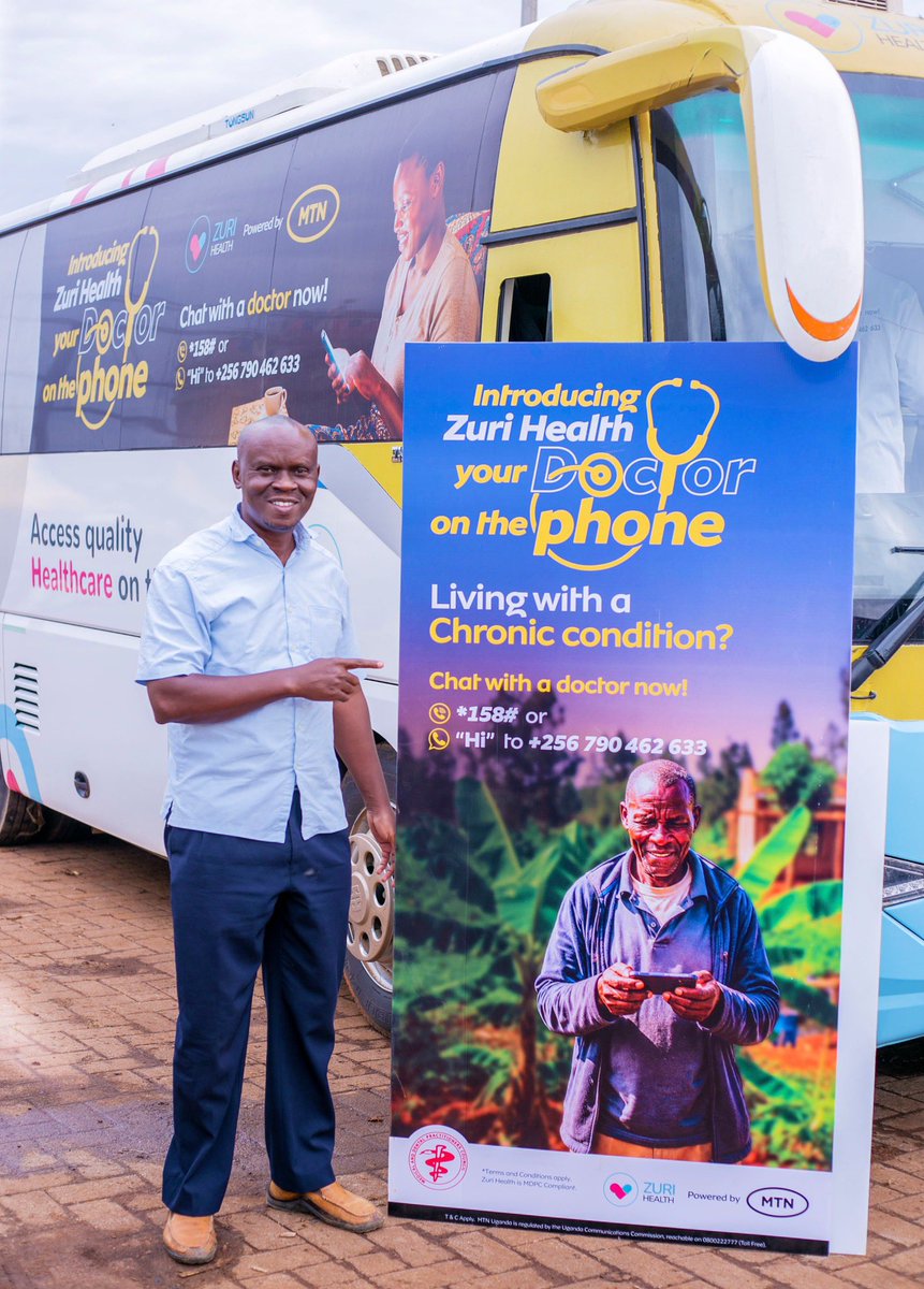 ZuriHealth's tweet photo. The greatest mode of empowerment you can grant a person is freedom and access. Freedom to access a doctor from anywhere. This now possible in Uganda powered by @mtnug 

Banange, the doctor is now on your phone
Simply dial *158# or text ‘Hi’ on WhatsApp to +256 790 462 633 🇺🇬 https://t.co/HJdDUIUPN1