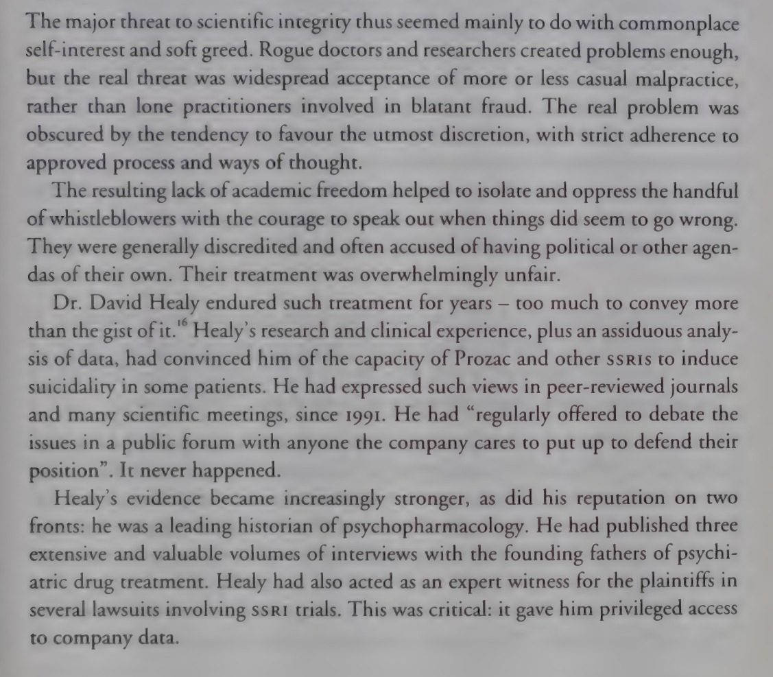 DuthieAlyne's tweet photo. Psychiatry isn't ready to hear about severe, long-lasting withdrawal symptoms, or about enduring sexual dysfunction. Anyone within psychiatry who departs from the narrative can suffer dire consequences to their career progression.
"Independence has lost its way." Charles Medawar https://t.co/ZkMwZsW99S