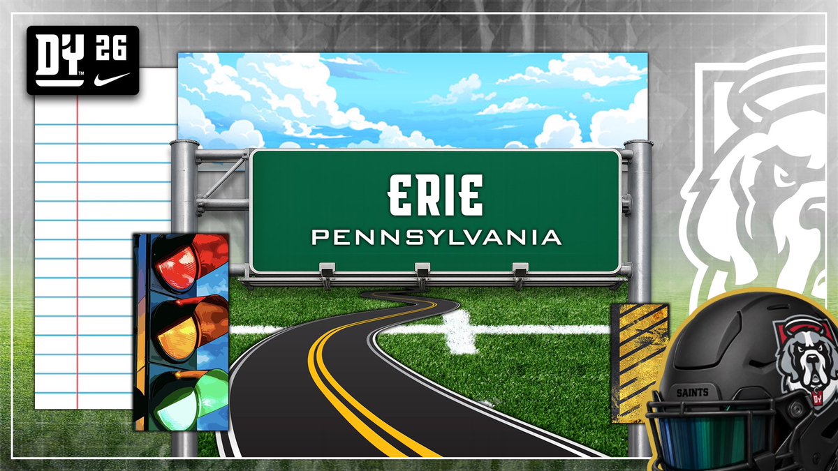 coach_johnsen's tweet photo. On the road this morning. Heading to Erie to meet some future Saints!
#GoDawgs https://t.co/b1uu6BEf8p