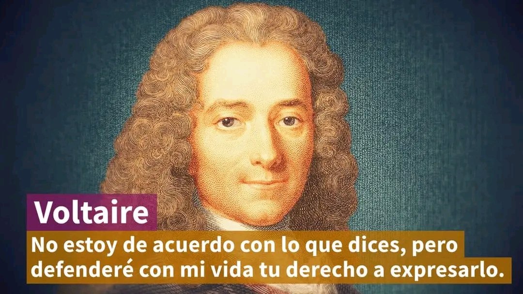 pepecampostruji's tweet photo. "No estoy de acuerdo con lo que dices, pero defenderé con mi vida tu derecho a expresarlo.” 

Voltaire, escritor, historiador, filósofo y abogado, uno de los principales representantes de la Ilustración, murió el 30 de mayo de 1778 #TalDiaComoHoy https://t.co/wy0ltTMTAG