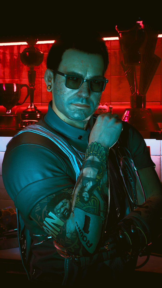 AltCunningham0's tweet photo. #cyberpunk2077 #viktorvektor #ripperdoc #cyberpunk #CP2077 #virtualphotography #cyberpunk2077photography https://t.co/SDS1do8RZo