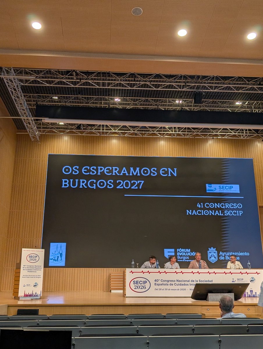 lasecip's tweet photo. Clausurado el '40 CONGRESO NACIONAL SECIP' , una cita sin duda de muy alto nivel científico.

Nos vemos en Burgos del 20 al 22 de mayo de 2027.

#SECIP2026 #50ANIVERSARIOSECIP https://t.co/J65fsUbDni