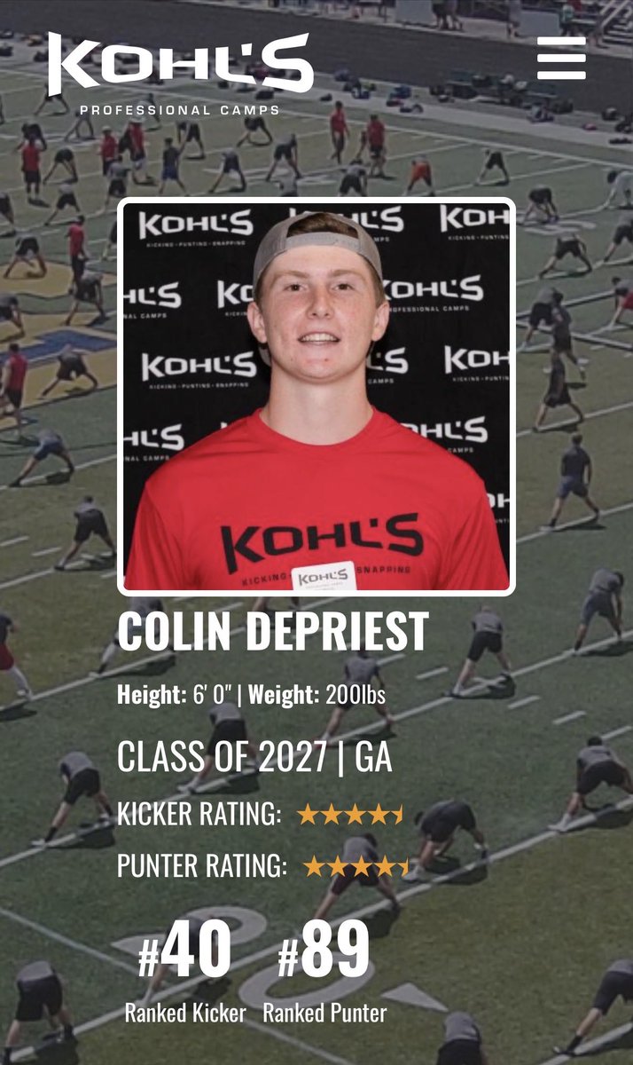 KickerColin99's tweet photo. 53rd to 40th 🇺🇸 kicking 
Unranked to 83rd 🇺🇸 punting 

Every metric’s improved from 2025

Follow Process - Keep Climbing!
@coachcarter_4 @_CoachBTaylor @football_tcs @RecruitGeorgia @GAPrepVarsity @gobigrecruiting https://t.co/EI3FiGq9Sx