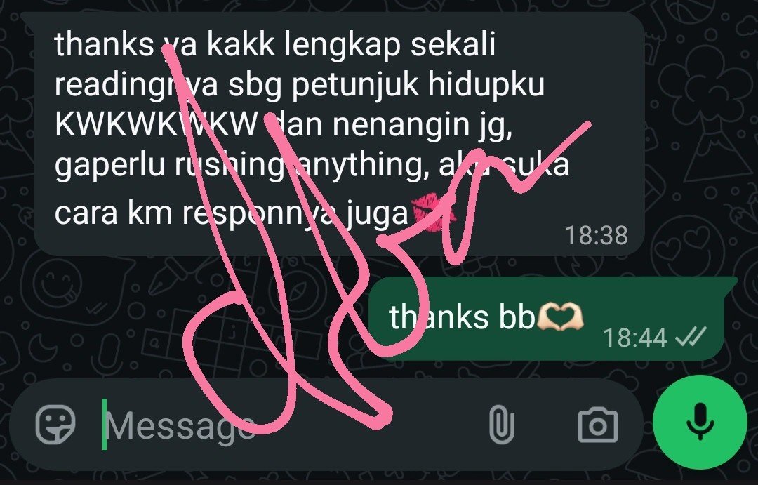 choleryc's tweet photo. aku masih open untuk tarot reading dan konseling hari ini ya💗, here's testi untuk hari ini: 

#zonauang #zonajajan https://t.co/0EXnv1Sf3U